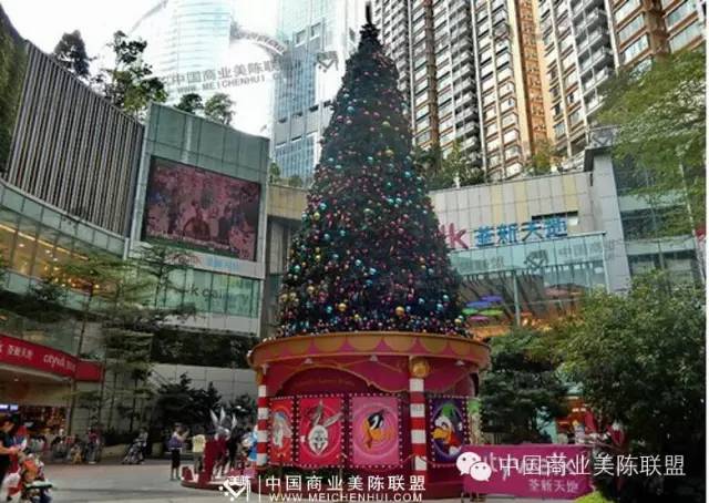 2015年香港荃新天地《华丽圣诞马戏团》主题圣诞节派对布置现场
