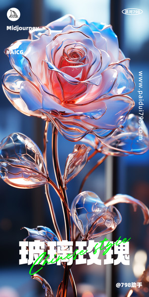 玻璃玫瑰-1-情人节海报素材 214 520 日常宣传