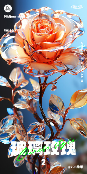 玻璃玫瑰-2-情人节海报素材 214 520 日常宣传