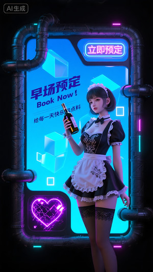 早场预定-玩乐在即-转场-邀约-日常宣传-美女素材-可商用人物素材