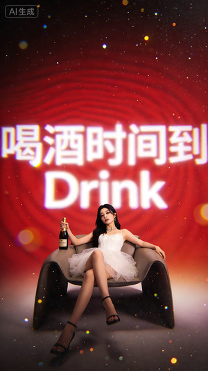 早场预定-玩乐在即-转场-邀约-日常宣传-美女素材-可商用人物素材