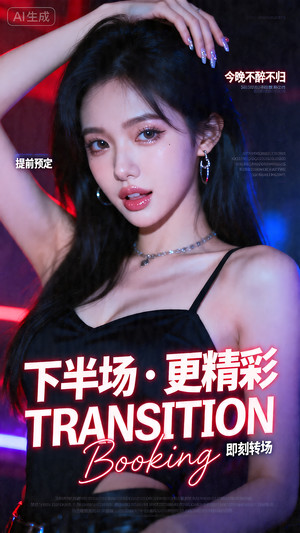 早场预定-玩乐在即-转场-邀约-日常宣传-美女素材-可商用人物素材