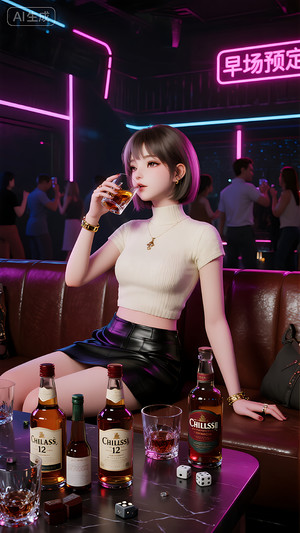 早场预定-玩乐在即-转场-邀约-日常宣传-美女素材-可商用人物素材
