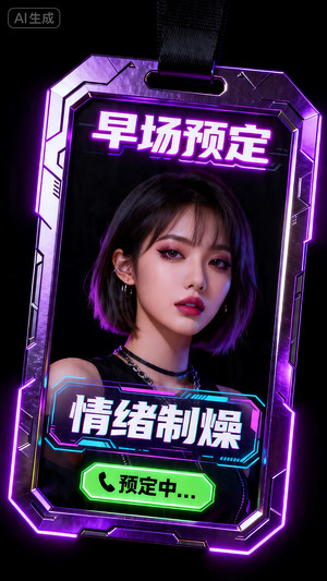 早场预定-玩乐在即-转场-邀约-日常宣传-美女素材-可商用人物素材