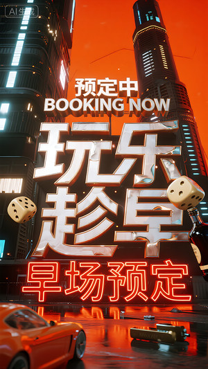 早场预定-玩乐在即-转场-邀约-日常宣传-美女素材-可商用人物素材