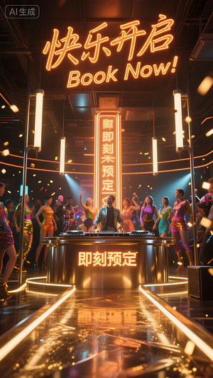 快乐开启-早场预定-玩乐在即-转场-邀约-日常宣传