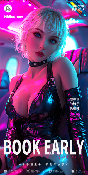 早场预定-玩乐在即-转场-邀约-日常宣传-美女素材-可商用人物素材