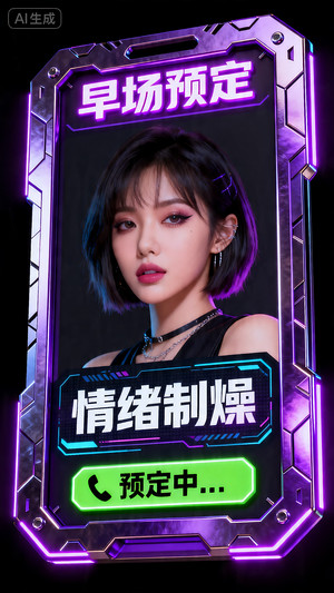 早场预定-玩乐在即-转场-邀约-日常宣传-美女素材-可商用人物素材