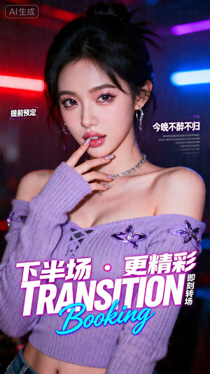 早场预定-玩乐在即-转场-邀约-日常宣传-美女素材-可商用人物素材