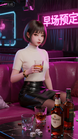 早场预定-玩乐在即-转场-邀约-日常宣传-美女素材-可商用人物素材