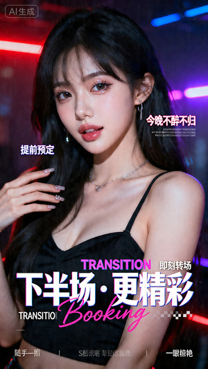 早场预定-玩乐在即-转场-邀约-日常宣传-美女素材-可商用人物素材