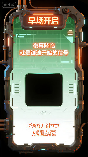 早场预定-玩乐在即-转场-邀约-日常宣传-美女素材-可商用人物素材