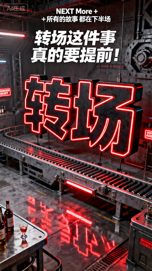 赛博朋克转场海报素材