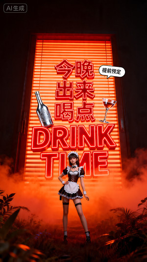 早场预定-玩乐在即-转场-邀约-日常宣传-美女素材-可商用人物素材