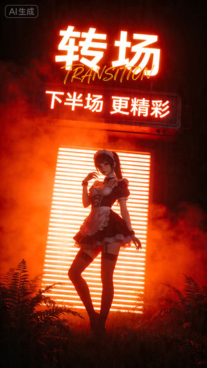 早场预定-玩乐在即-转场-邀约-日常宣传-美女素材-可商用人物素材